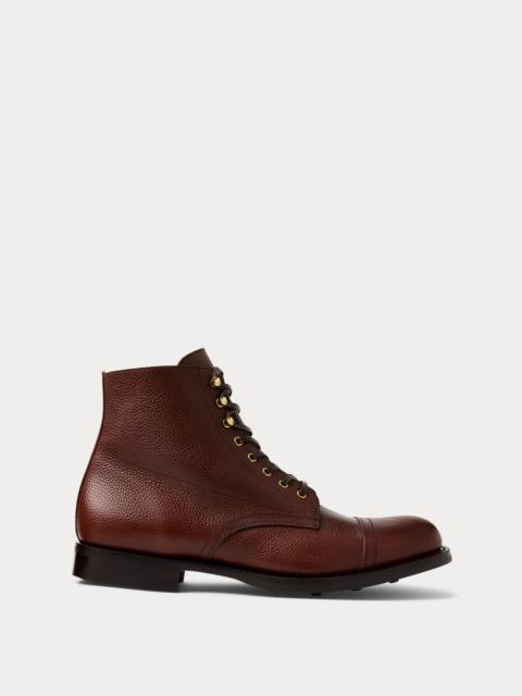 Hand-Burnished Pebbled Leather Boot