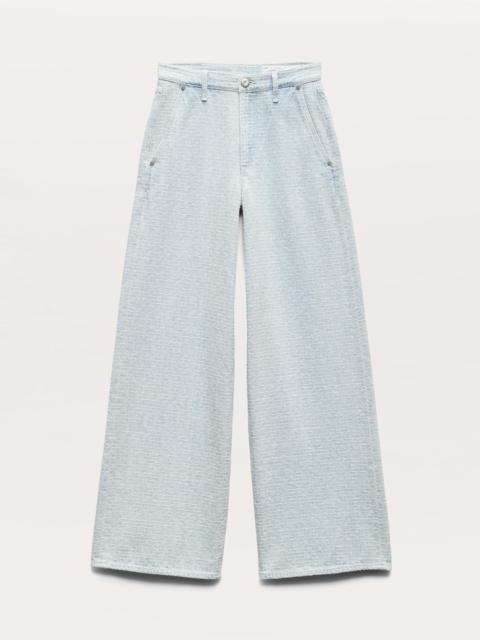 Tailored Sofie Textured Wide-Leg Jeans
Lightweight Rigid Denim