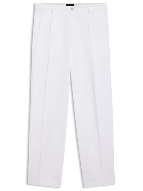 RELAXED-FIT CROPPED PANTS IN STRETCH-COTTON TWILL