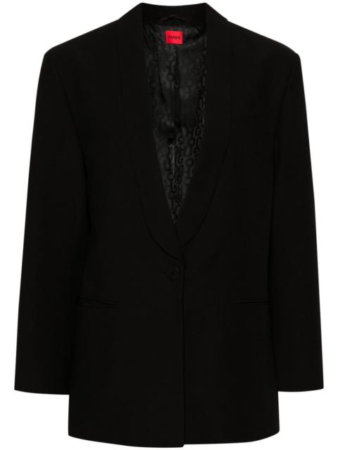 logo-appliqué blazer