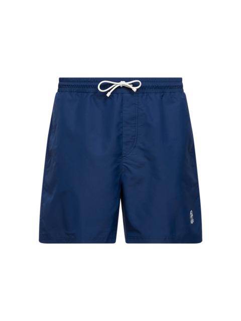 Avio blue nylon swim shorts