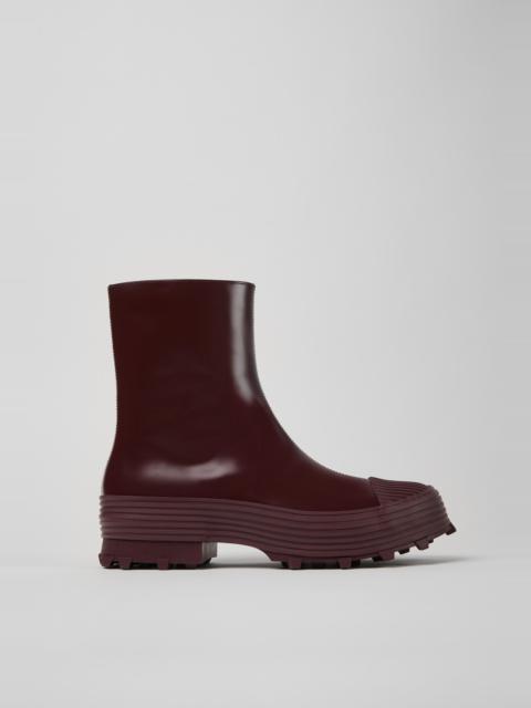 Burgundy Leather Boots