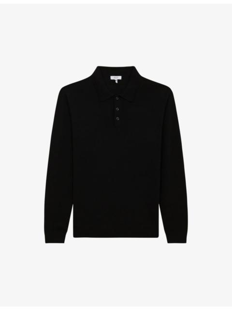 Trafford polo-collar slim-fit merino-wool jumper