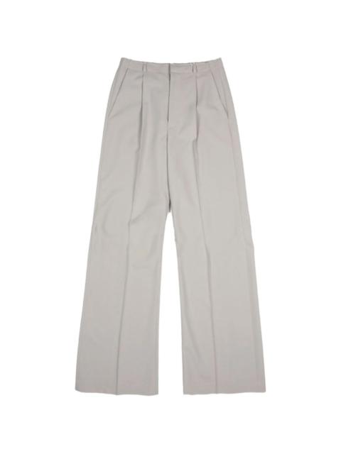 pleated wide-leg trousers