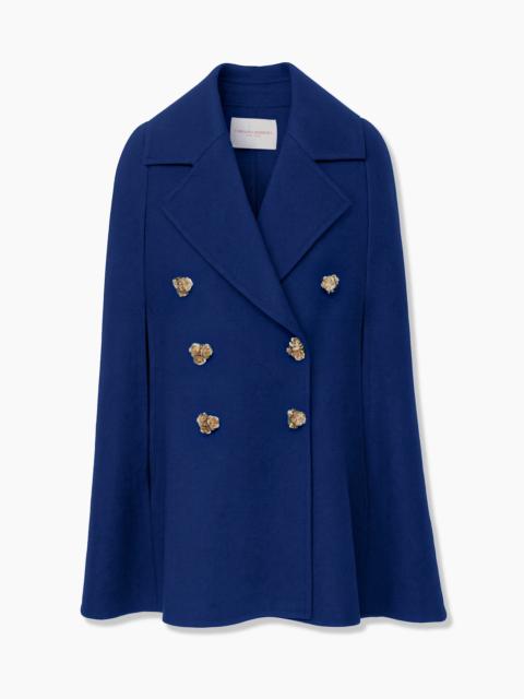 Double-Faced Wool Peacoat Cape
