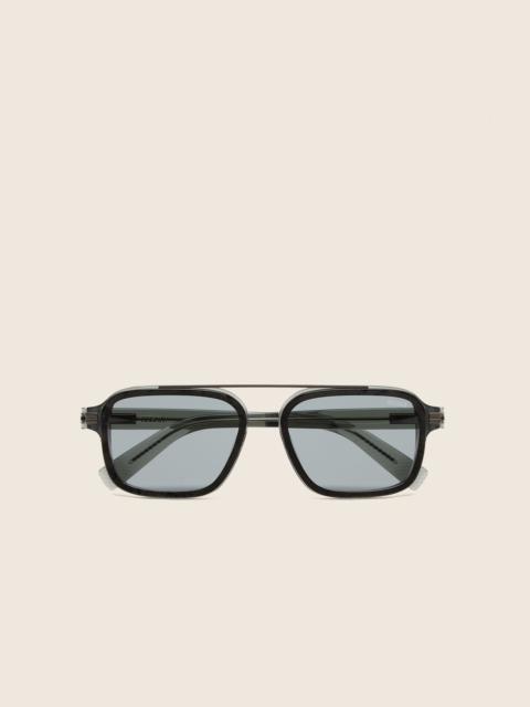 TRANSPARENT GREY ACETATE SUNGLASSES