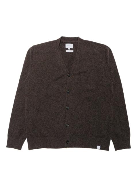 Standard Merino Lambswool Cardigan Heathland Brown
