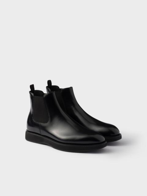 Brushed leather Chelsea boots