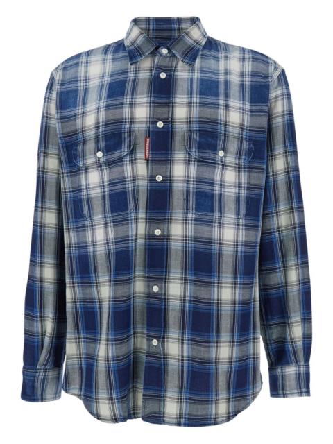 checked pocket shirt