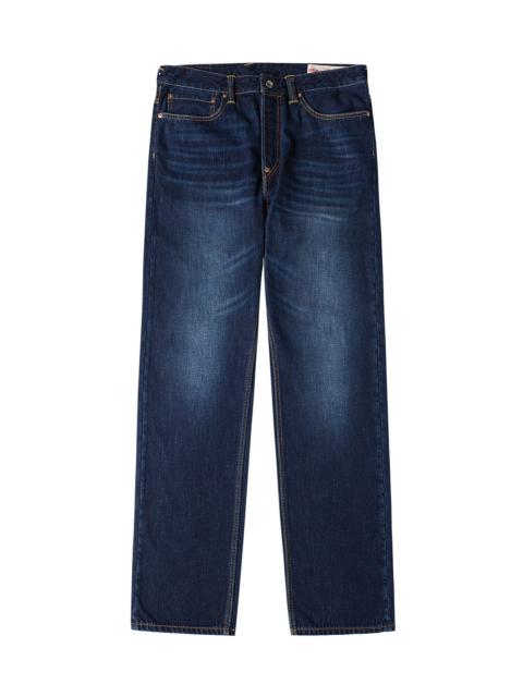 Ecru Brushstoke Seagull Print Regular Fit Jeans #2000