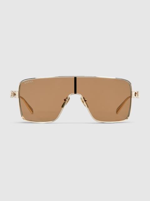Rectangular frame sunglasses