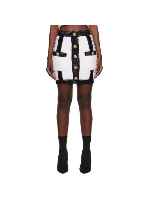 White Hardware Miniskirt