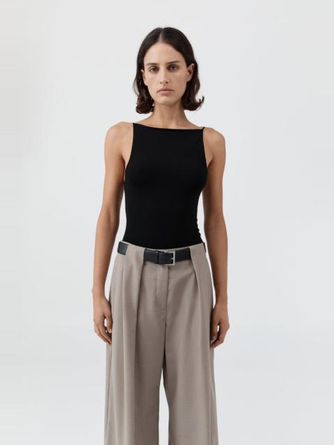 Square Neck Top - Black