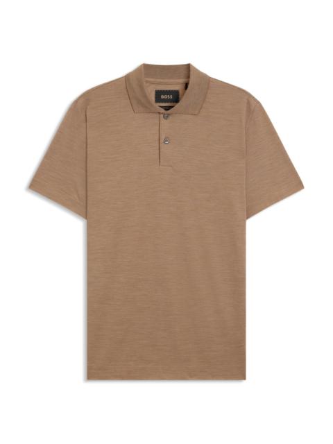 COLLAR-TIPPING POLO SHIRT IN COTTON AND SILK