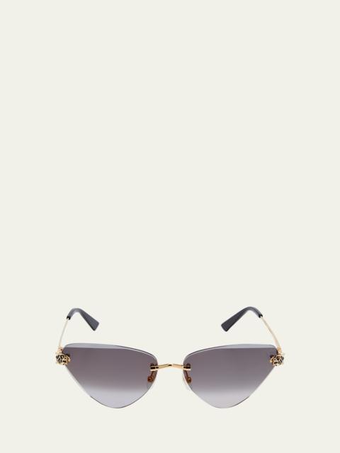 Panther Metal Cat-Eye Sunglasses