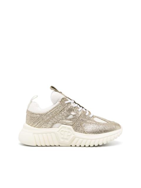 Runner glitter-embellished sneakers