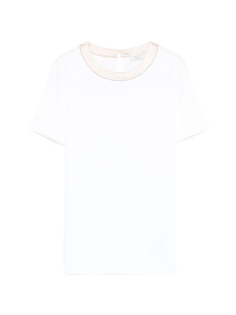 trim-detail T-shirt