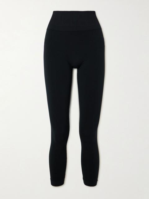 Ribbed thermal modal-blend leggings Black