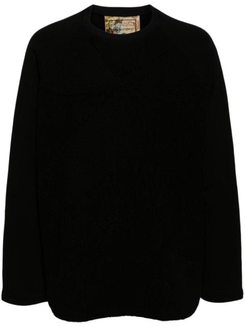 crew-neck cotton jumper