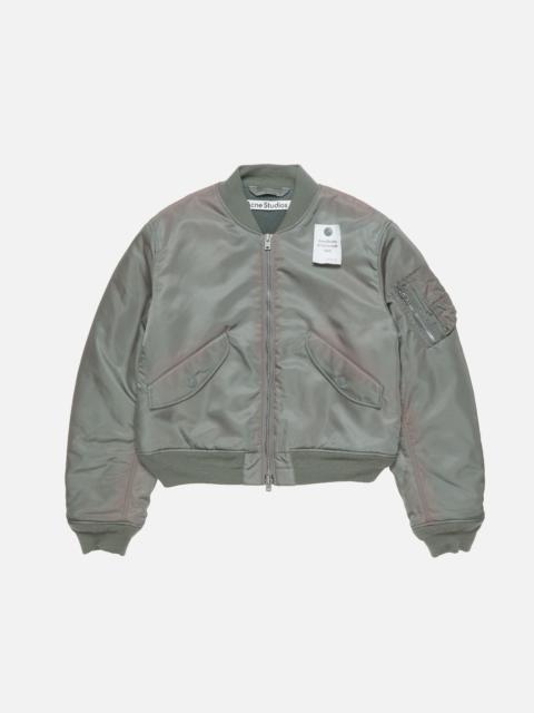 Washed bomber jacket - Stone grey