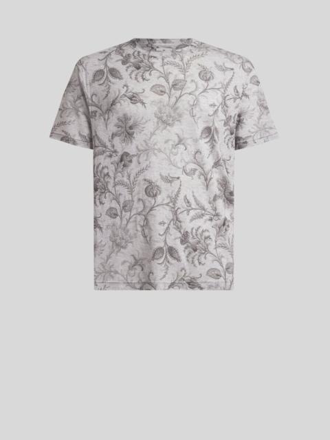 COTTON T-SHIRT WITH FLORAL MOTIF