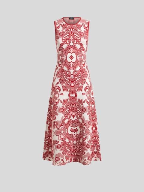 SLEEVELESS DRESS WITH LACE MOTIF