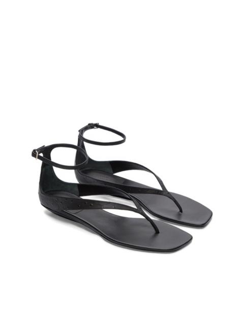 Niham textured ankle-strap sandals