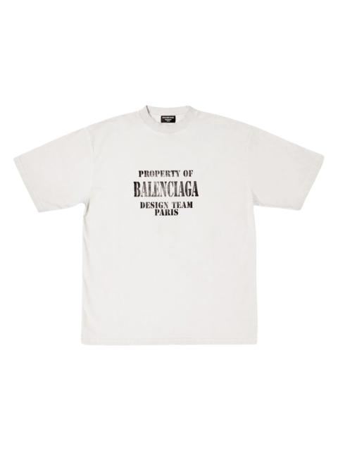 Balenciaga Property Large Fit Vintage T-shirt White/Black