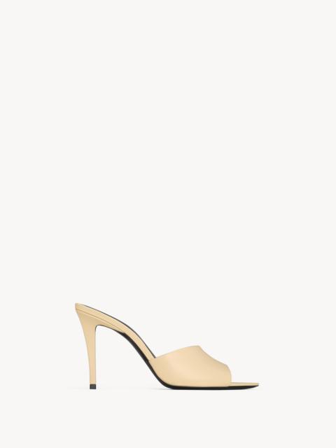 ROMY MULES IN SMOOTH LEATHER