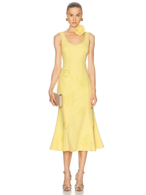 Emily Applique Midi Dress