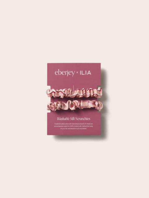 Eberjey x ILIA - Printed Washable Silk Scrunchie 2 Pack
