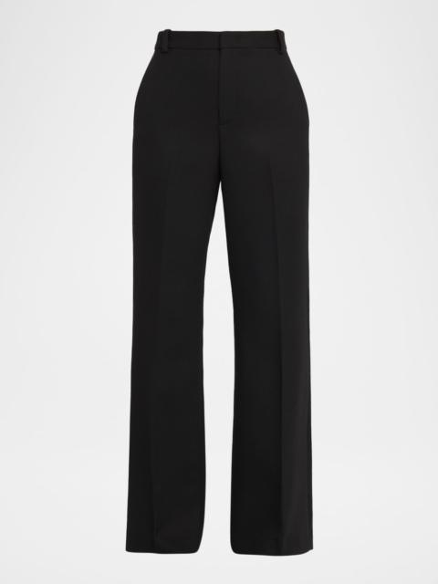 Mid-Rise Flare Trousers