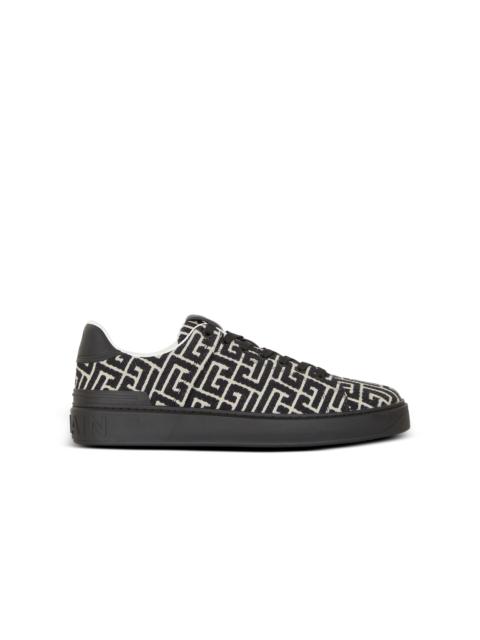 Monogram jacquard B-Court trainers
