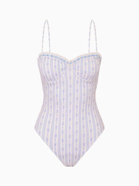 Brooksie Floral Striped One-Piece Swimsuit
