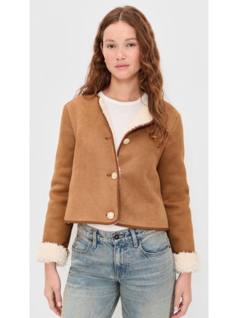 Alma Faux Suede Teddy Jacket