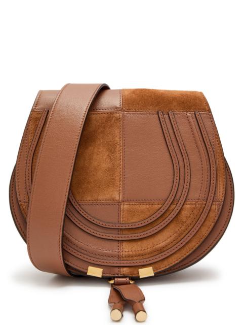 Chloe Marcie Patchwork Grained Leather Saddle bag