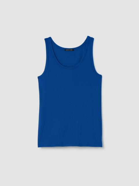 Organic Cotton Stretch Rib Slim Tank