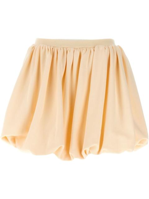 pleated mini skirt