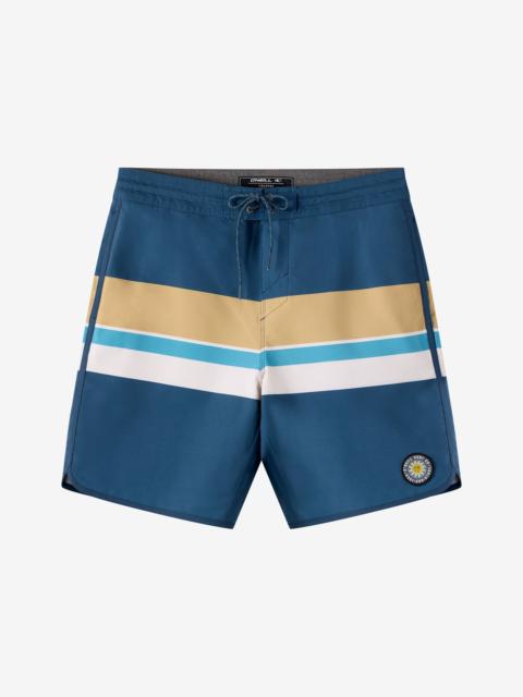 Cruzer Stripe Scallop 18" Boardshorts