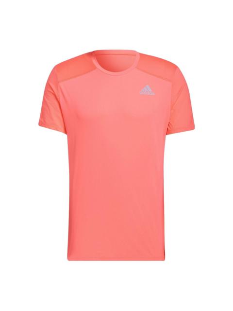 adidas Own the Run Cooler Shirt 'Acid Red' HB7459