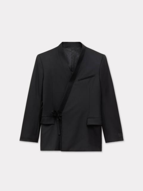 Double breasted tailored kimono jacket in virgin wool