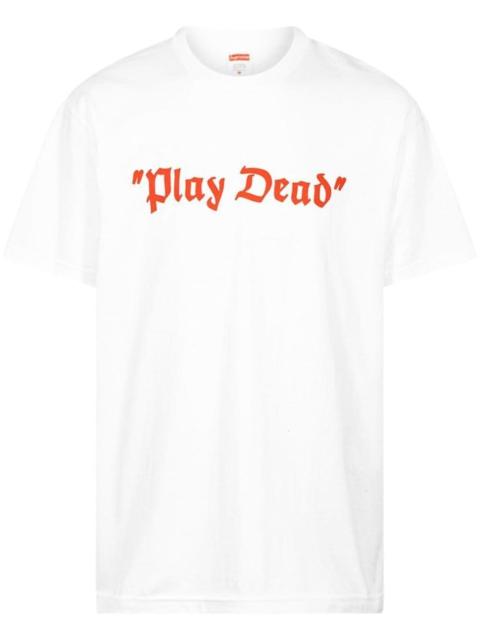 Play Dead slogan-print T-shirt