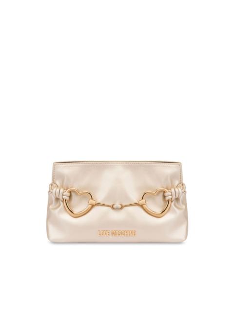 heart-plaque cross body bag