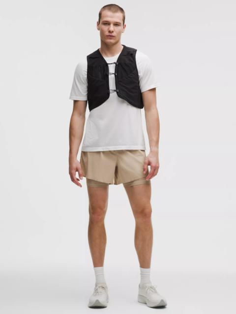 Perforated Lined Running Short 5"