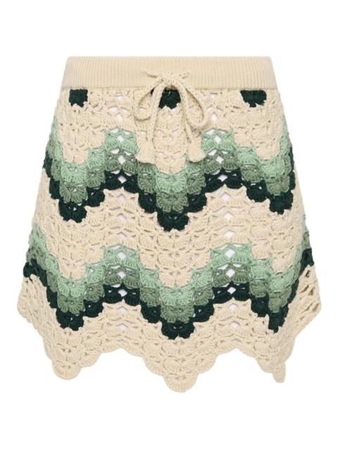 Tidal Hali crochet mini skirt