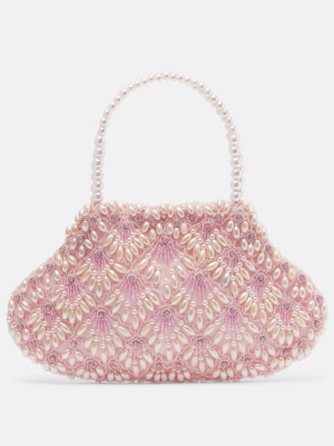 Scallop Mini embellished tote bag