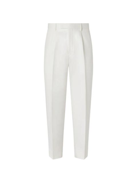 Oasi pleated cotton pants