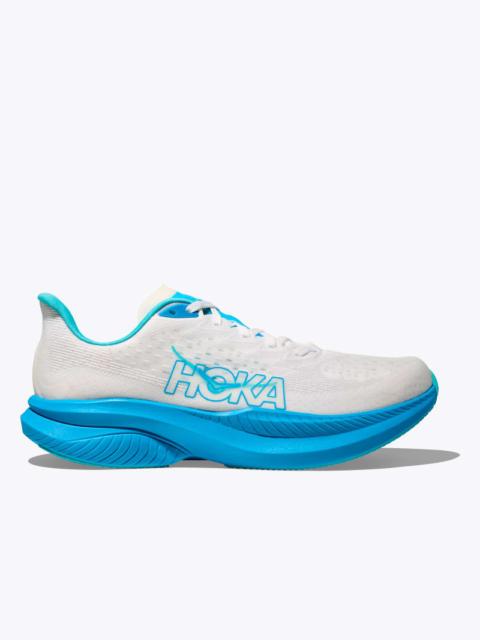 Men's Mach 6 Shoes in White/Skyward Blue
