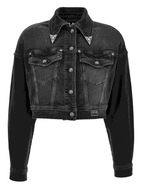 embroidered-flower denim jacket