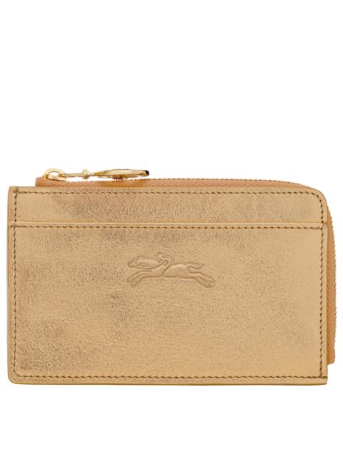 Le Pliage Xtra Card holder Gold - Leather